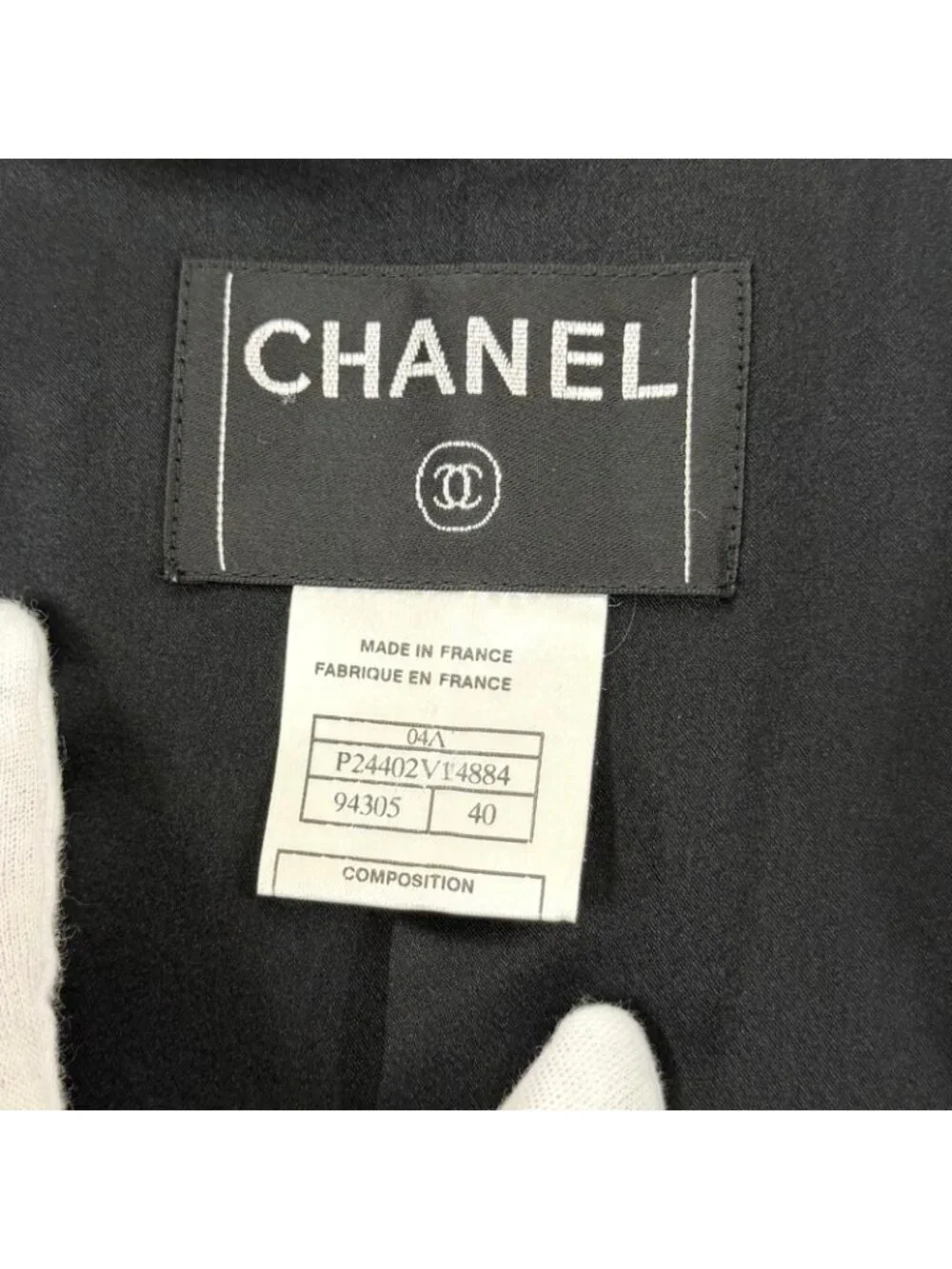 Chanel Cashmere CC Logo Button Long Length with Belt Coat Black 40